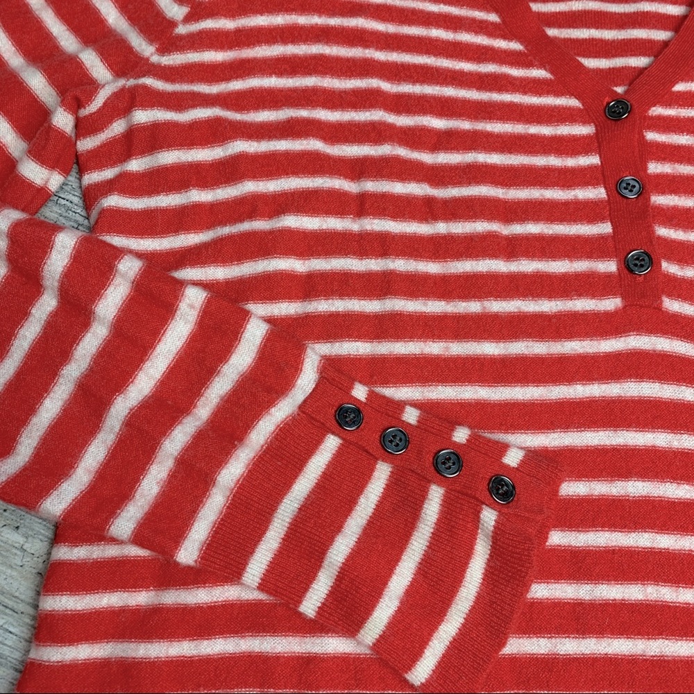 Lucky Brand Cashmere Blend Henley Sweater Large - 2/$15